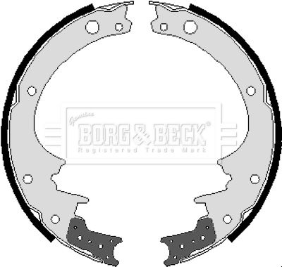 BORG & BECK Комплект тормозных колодок BBS6205